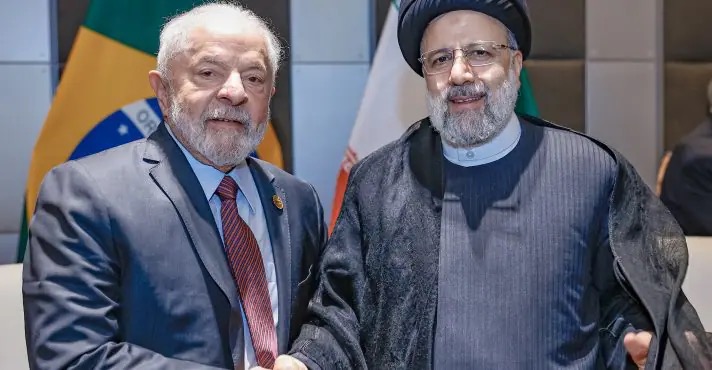 Presidente da República, Luiz Inácio Lula da Silva, durante reunião com o Presidente da República Islâmica do Irã, Seyyed Ebrahim Raisi | Foto: Ricardo Stuckert/PR