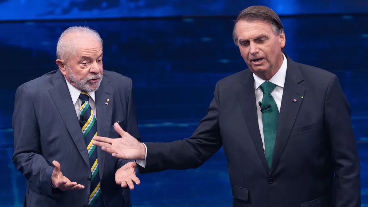 Lula e Bolsonaro no debate na Globo | Foto: Reprodução
