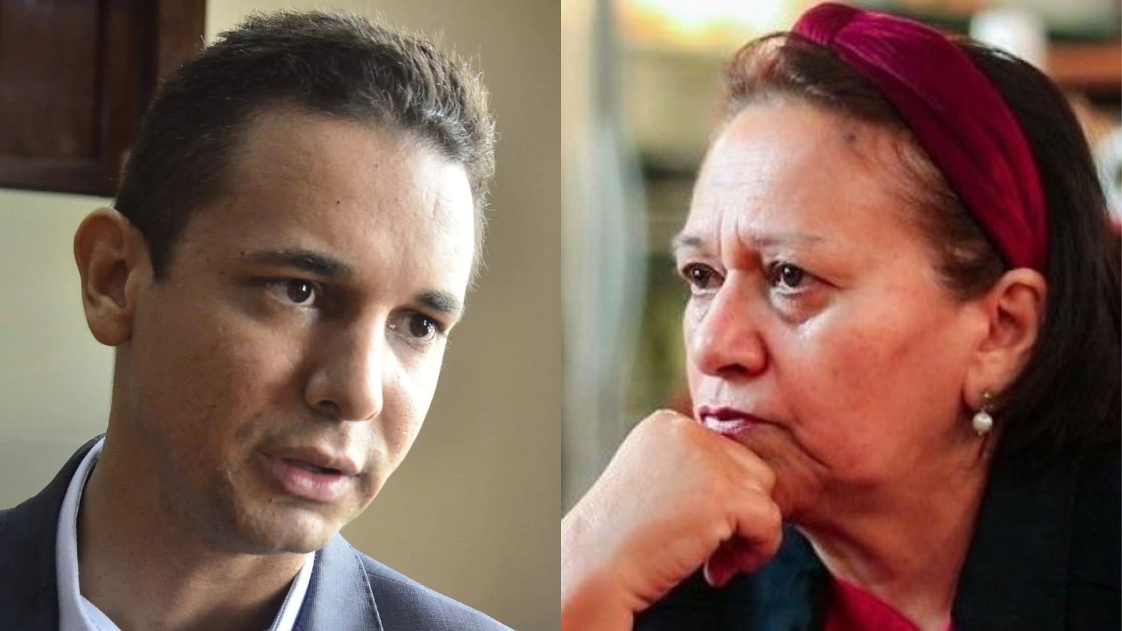 O prefeito de Mossoro Allyson e a governadora Fátima Bezerra