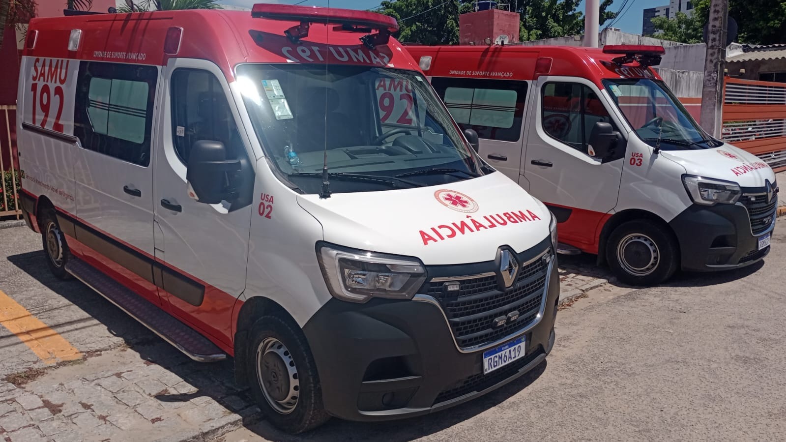 Ambulâncias SAMU | Foto: Divulgação SMS