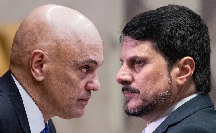 Alexandre de Moraes e Marcos do Val | Imagem: Arte sobre imagem Vinícius Schmidt e Hugo Barreto/Metrópoles