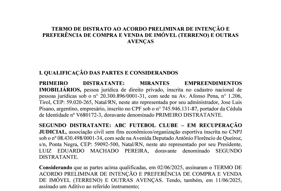 DISTRATO ABC MIRANTES