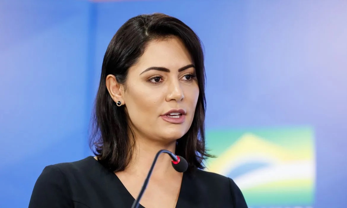 A ex-primeira-dama Michelle Bolsonaro (Foto: Isác Nóbrega/Presidêcia da República)