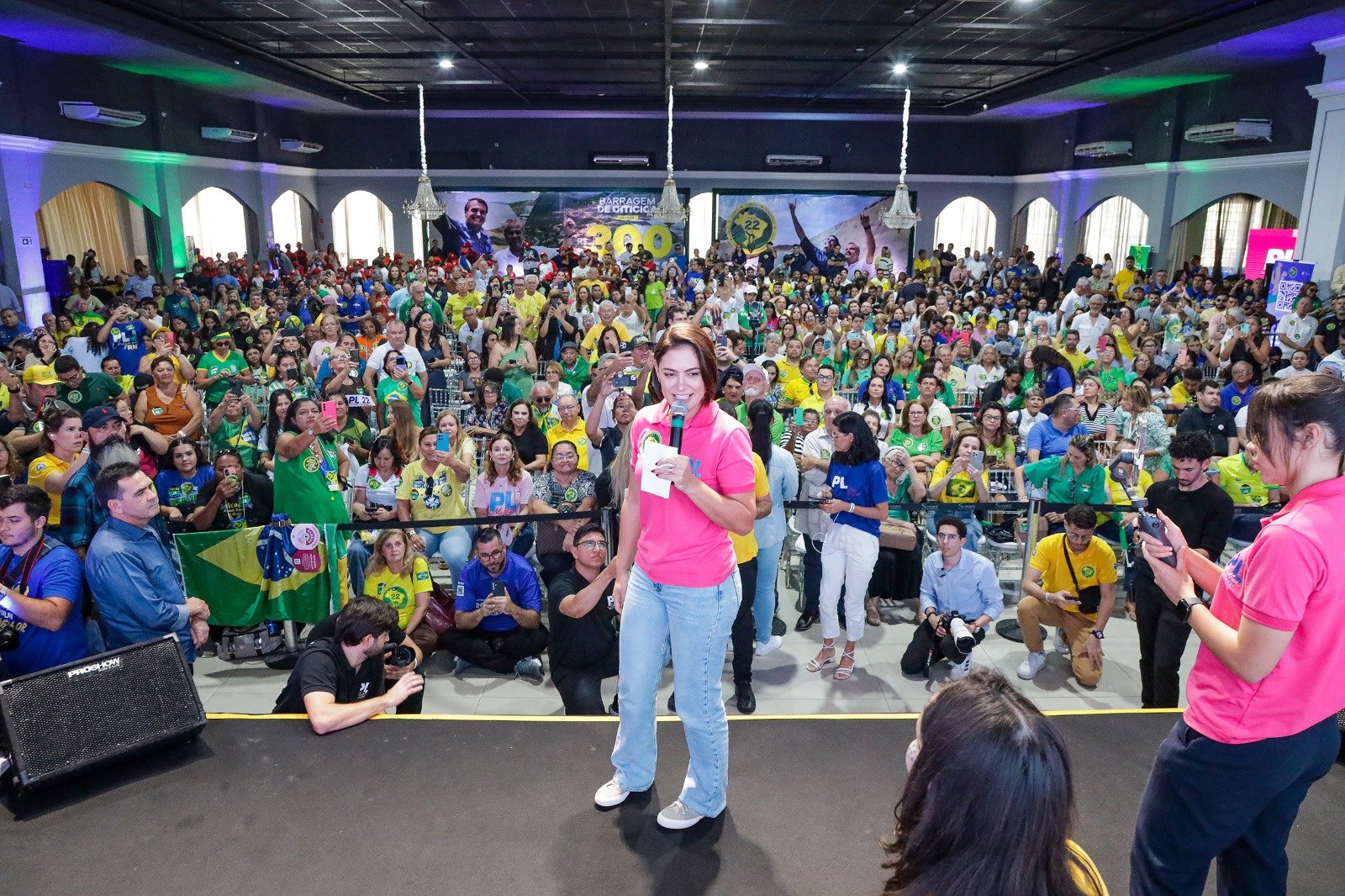 Michelle Bolsonaro no Rota 22 em Natal | Foto: Divulgação/PLRN