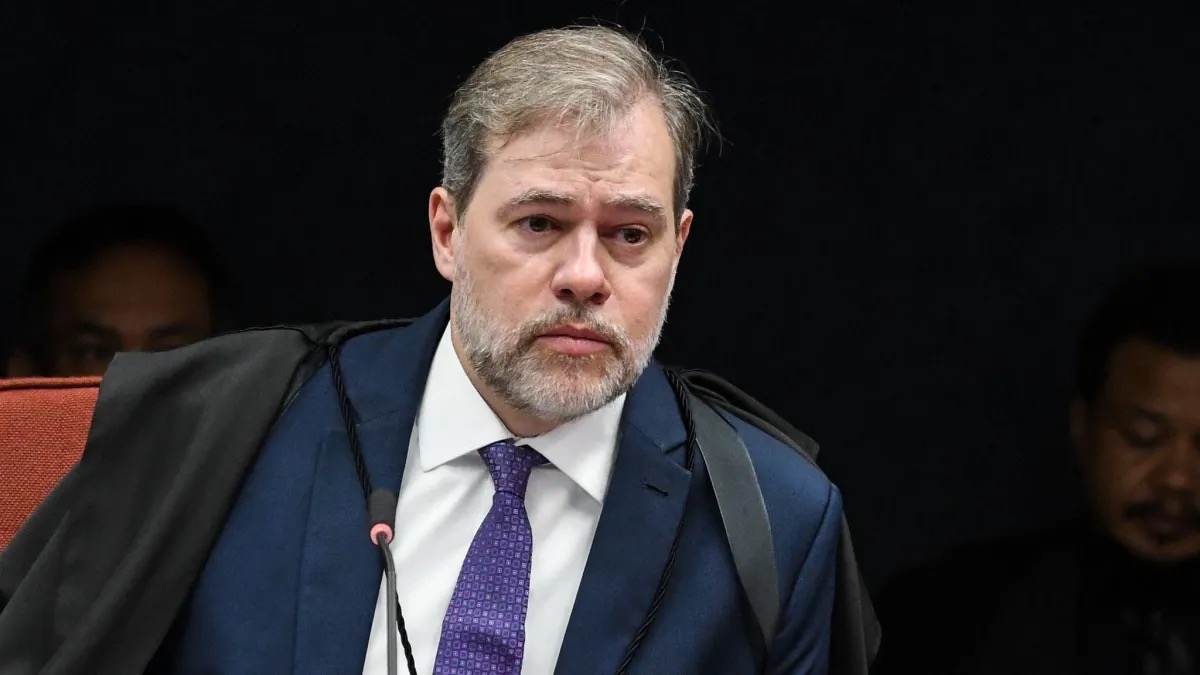 O ministro Dias Toffoli, do Supremo Tribunal Federal (STF), durante sessão da Primeira Turma da Corte  • Carlos Moura/SCO/STF - 05.set.2023