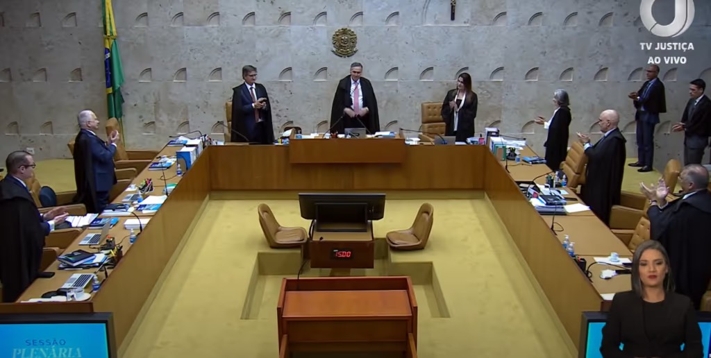 Despedida de Barroso da presidência do STF. Reprodução.