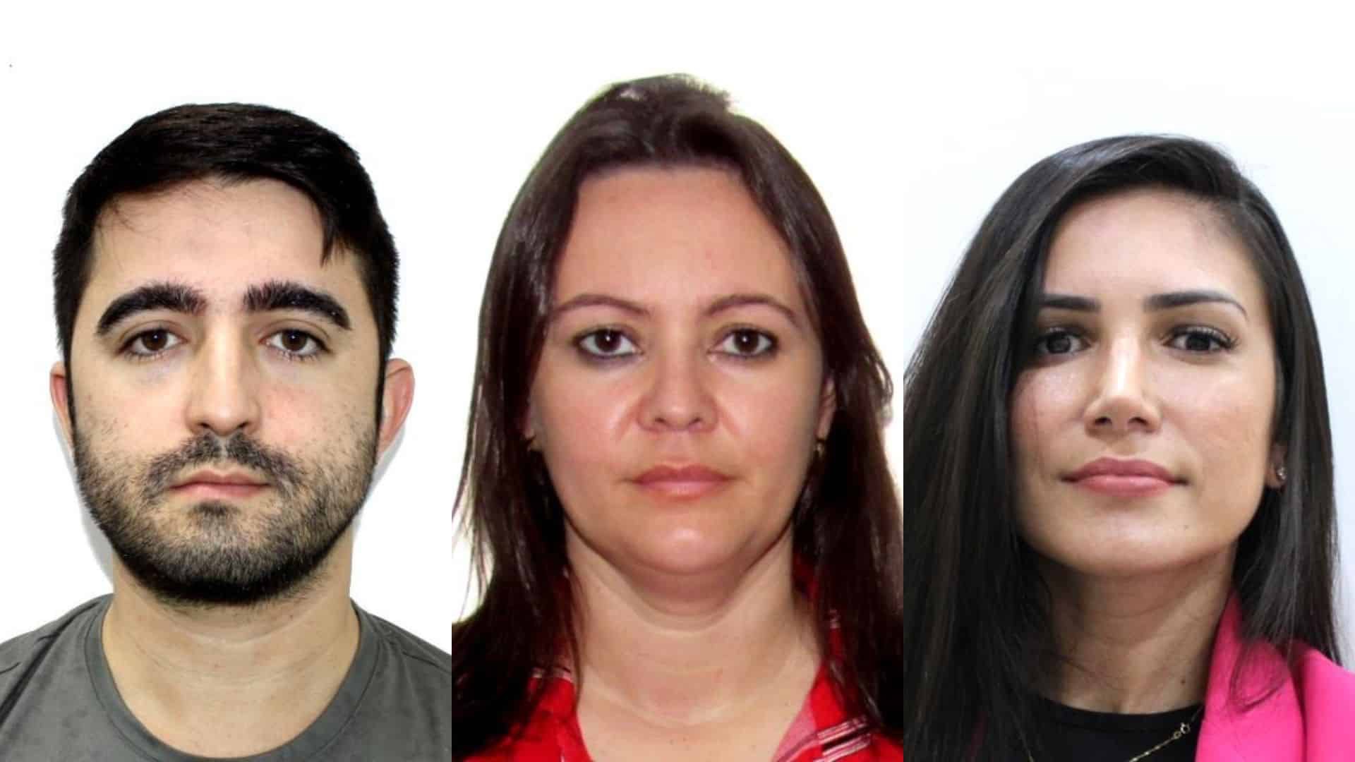 Da esquerda para a direita: Emerson Bezerril, Nilvania Garcia e Holga Silvana Cardoso