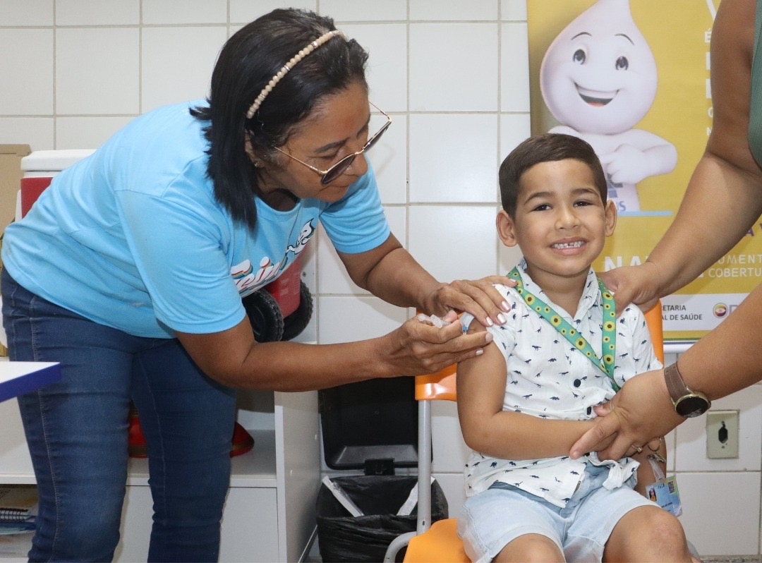 Vacinação infantil | Crédito: SMS