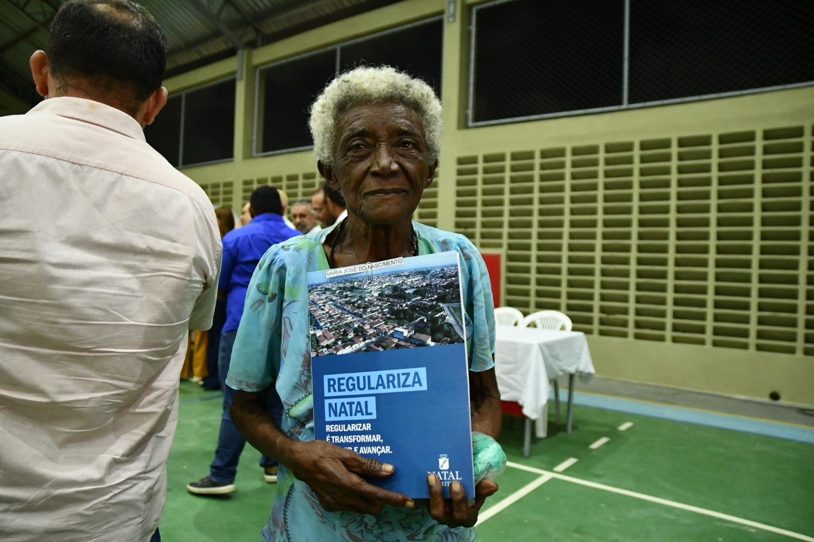 Dona Maria José, de 95 anos, moradora das Rocas | Crédito: Foto: Magnus Nascimento/Secom