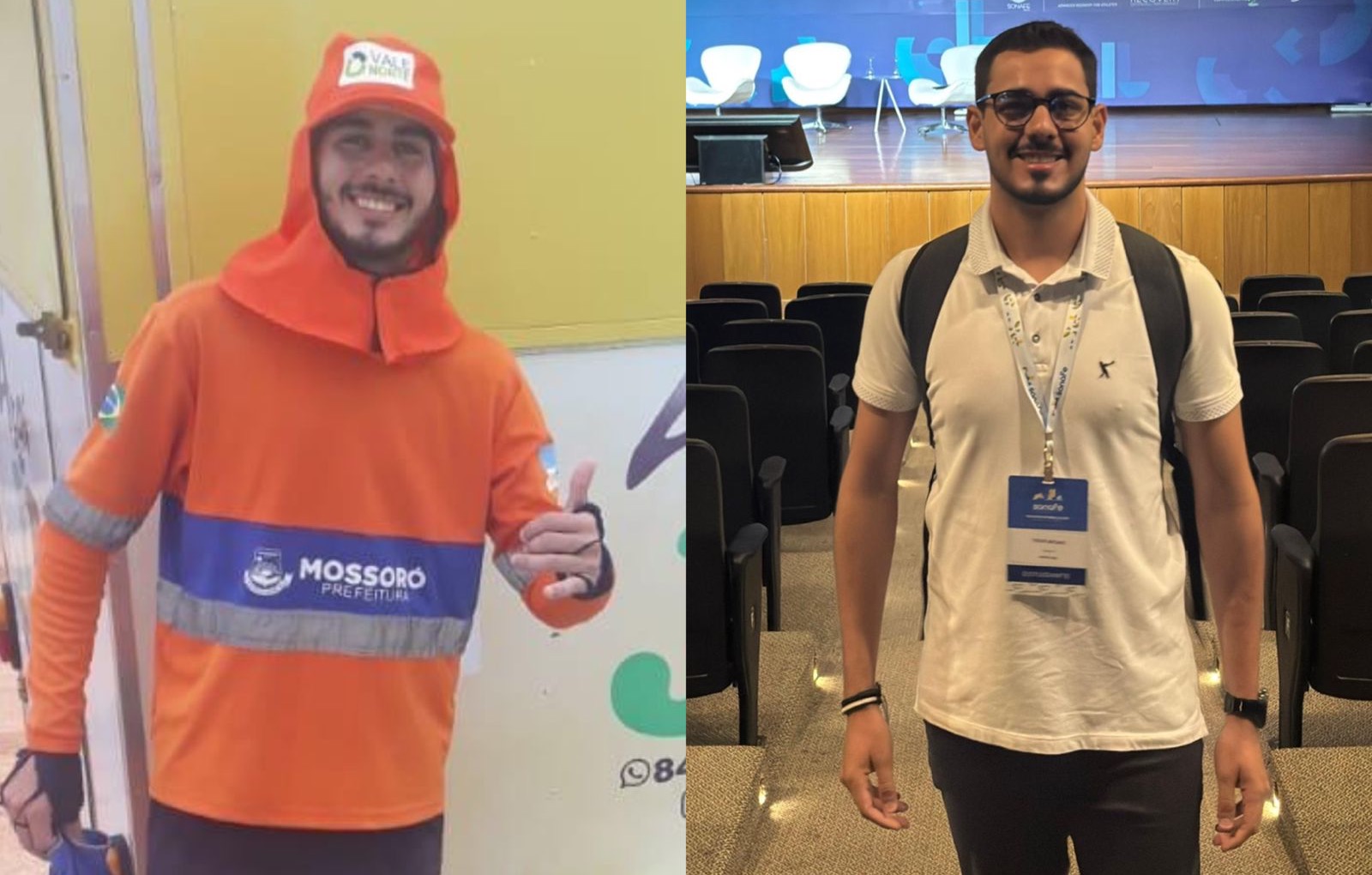 O mossoroense Ygor Bruno, de 21 anos, estudante do curso de Fisioterapia, está participando nesta semana do 12º Congresso Brasileiro e 10º Congresso Internacional de Fisioterapia Esportiva