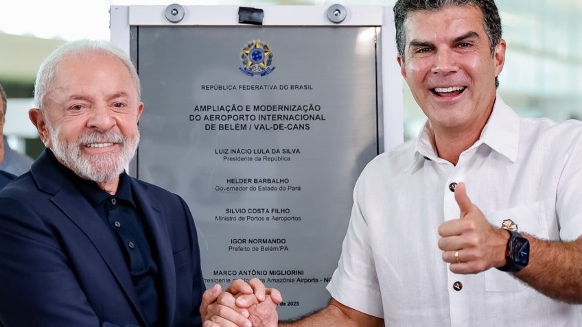 Militares atuarão em conjunto com forças policiais para garantir a segurança de delegações e chefes de Estado; na imagem, Lula (esq.) e Helder Barbalho (dir.)