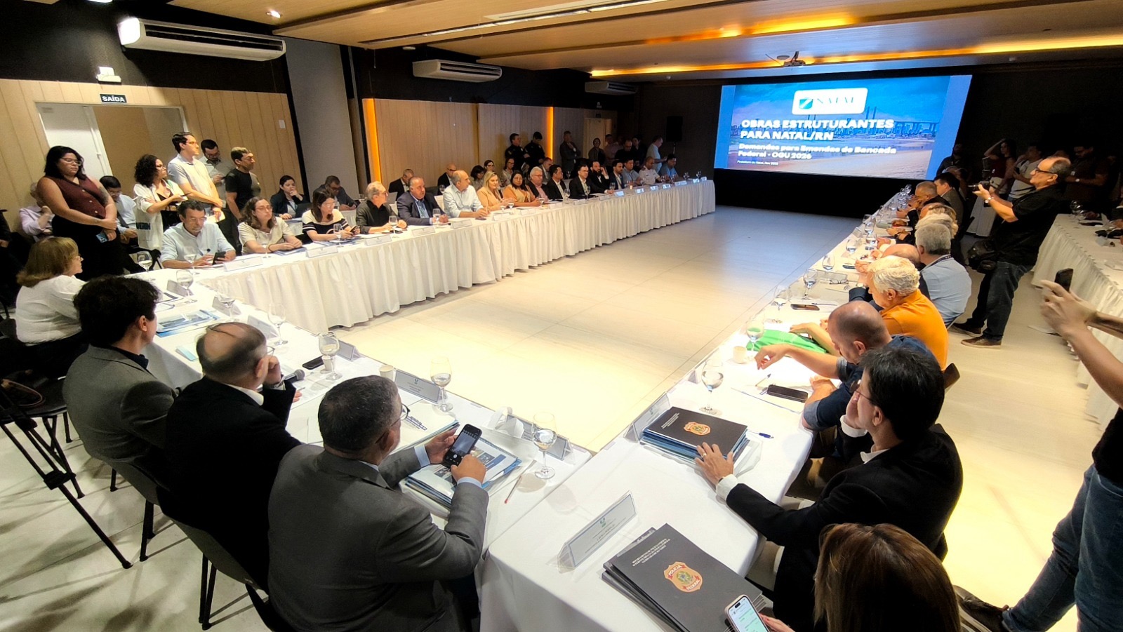 Reunião para obras estruturantes em Natal | Crédito: Foto: Demis Roussos/Secom