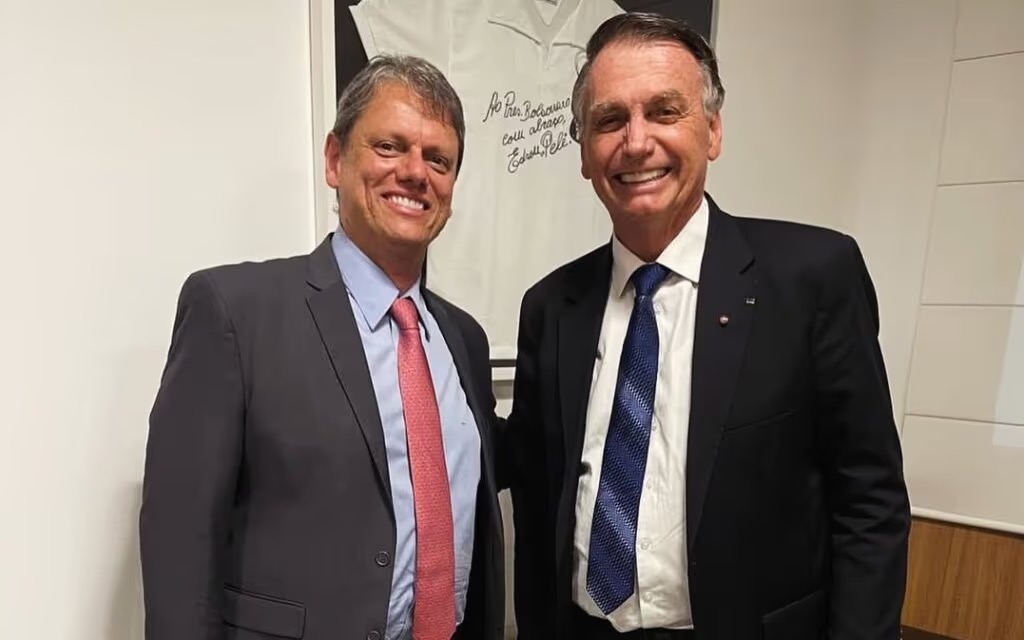 Tarcísio de Freitas e Jair Bolsonaro | Foto: Divulgação