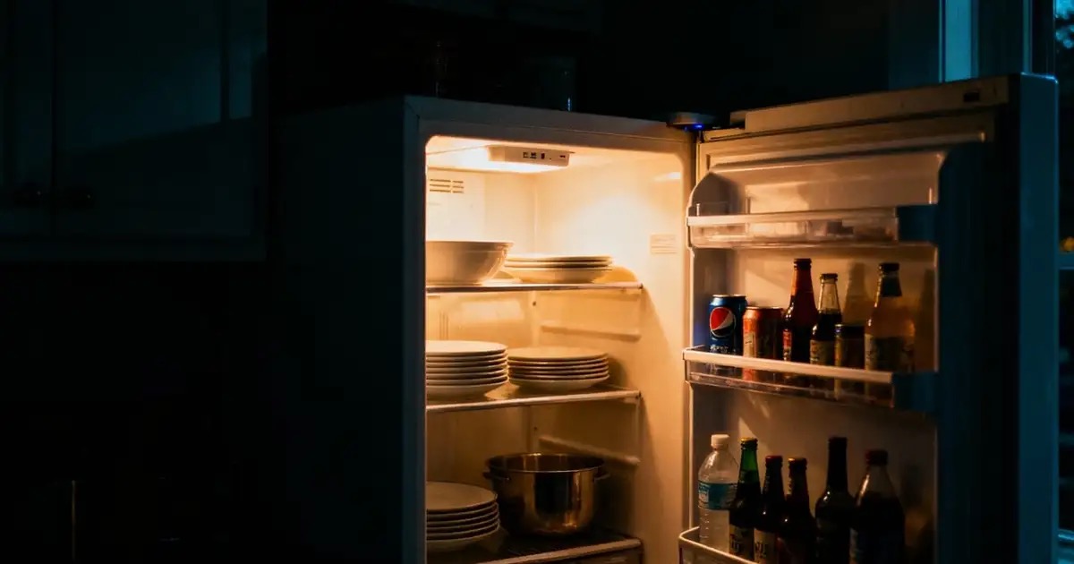 Geladeira a noite