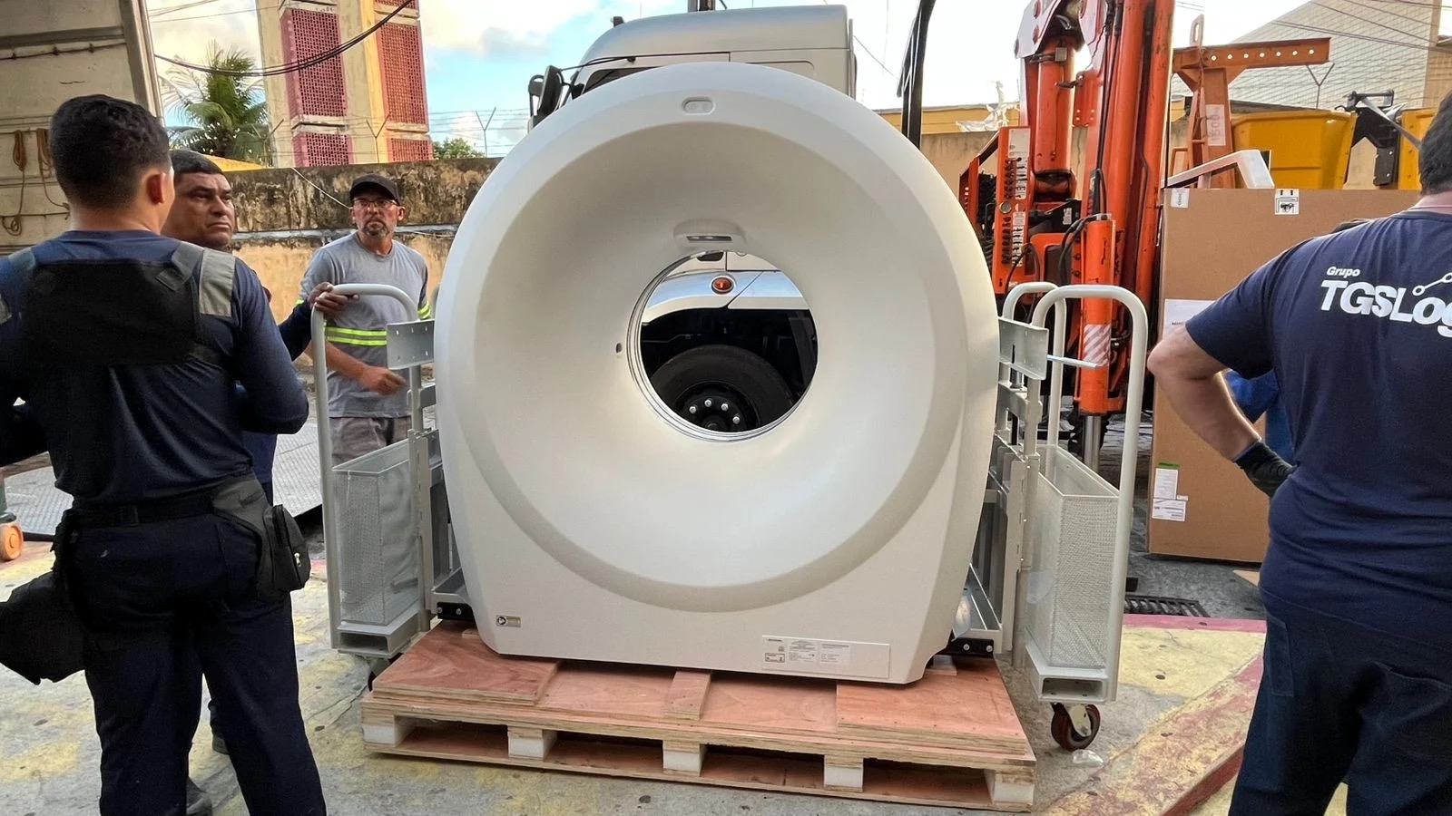 Novo tomógrafo chegou ao hospital | Foto: Divulgação/Sesap