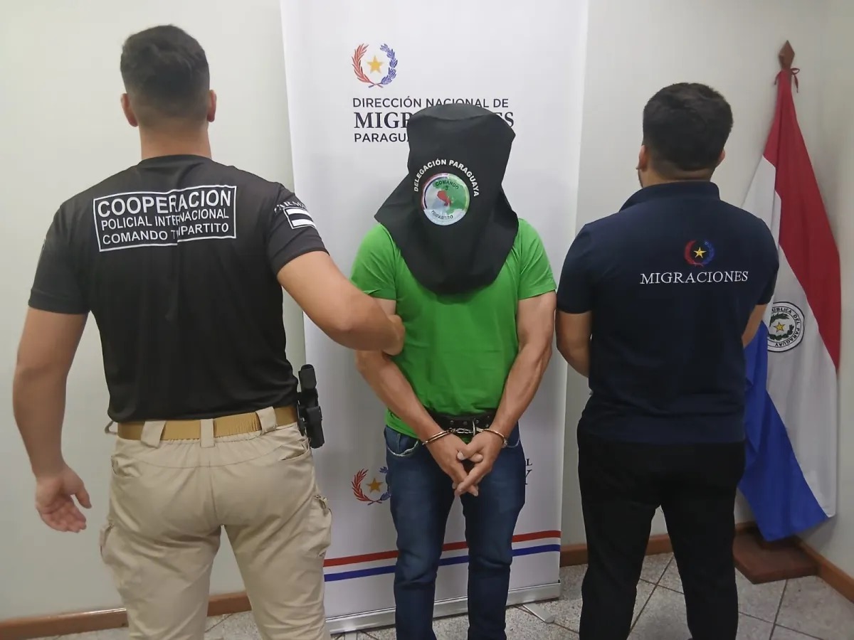 Silvinei Vasques é entregue a autoridades brasilerias após prisão no Paraguai  • Polícia Nacional do Paraguai/ Comando Tripartite/ Dept. de Migrações