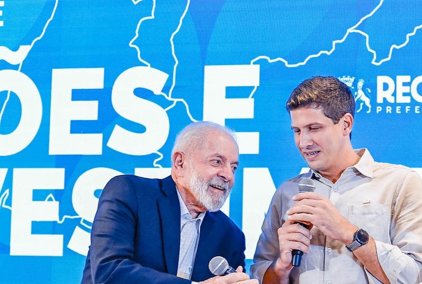 Lula e o prefeito do Recife, João Campos | Foto: Ricardo Stuckert / PR