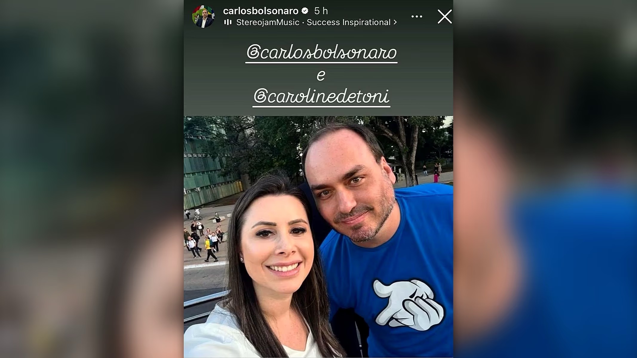 Carol de Toni e Carlos Bolsonaro