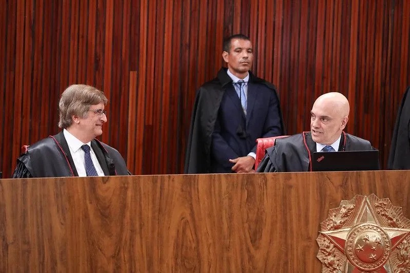 Paulo Gonet, procurador-geral da República, e Alexandre de Moraes, ministro do Supremo Tribunal Federal  • Antonio Augusto/Secom/TSE
