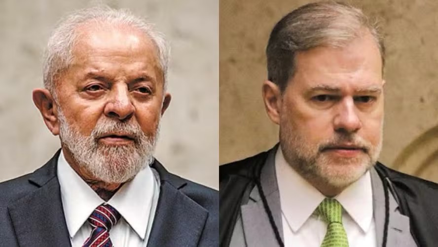 O presidente Lula e o ministro Dias Toffoli, do Supremo Tribunal Federal (STF) — Foto: Brenno Carvalho / Agência O Globo; Nelson Jr./SCO/STF