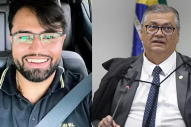 Jornalista Luís Pablo Conceição Almeida e Flávio Dino - Foto: Reprodução