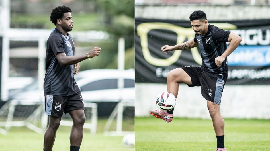 Jonathan - volante e Luís Felipe - atacante Fotos: Guilherme Drovas/ABC F.C.