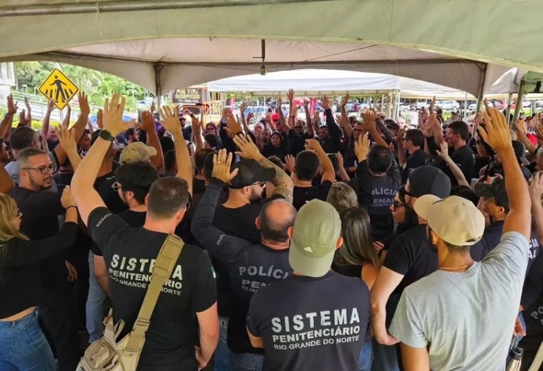 Protesto policiais penais - Foto: Arquivo/Sindppen-RN