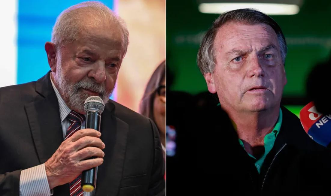 Lula e Jair Bolsonaro — Foto: AFP