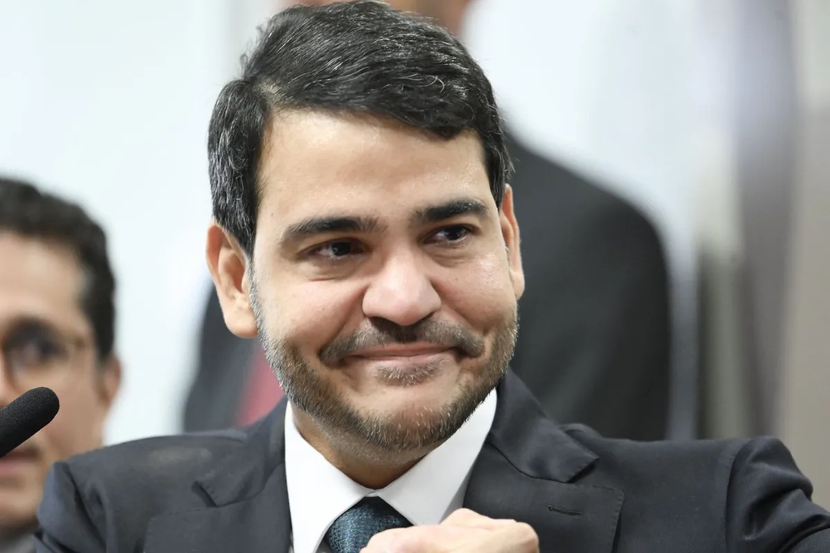 Indicado de Lula ao Supremo, o advogado-geral da União Jorge Messias durante sabatina na CCJ do Senado  • Andressa Anholete/Agência Senad