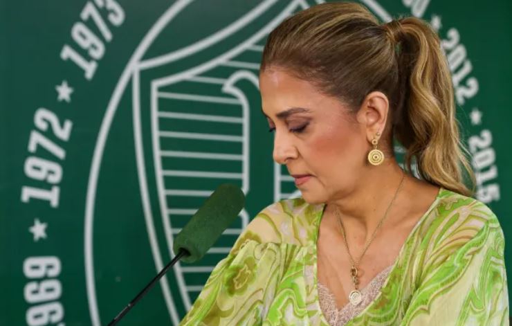 Presidente do Palmeiras, Leila Pereira tem conflitos constantes com gestão do Flamengo • Fabio Menotti/Palmeiras