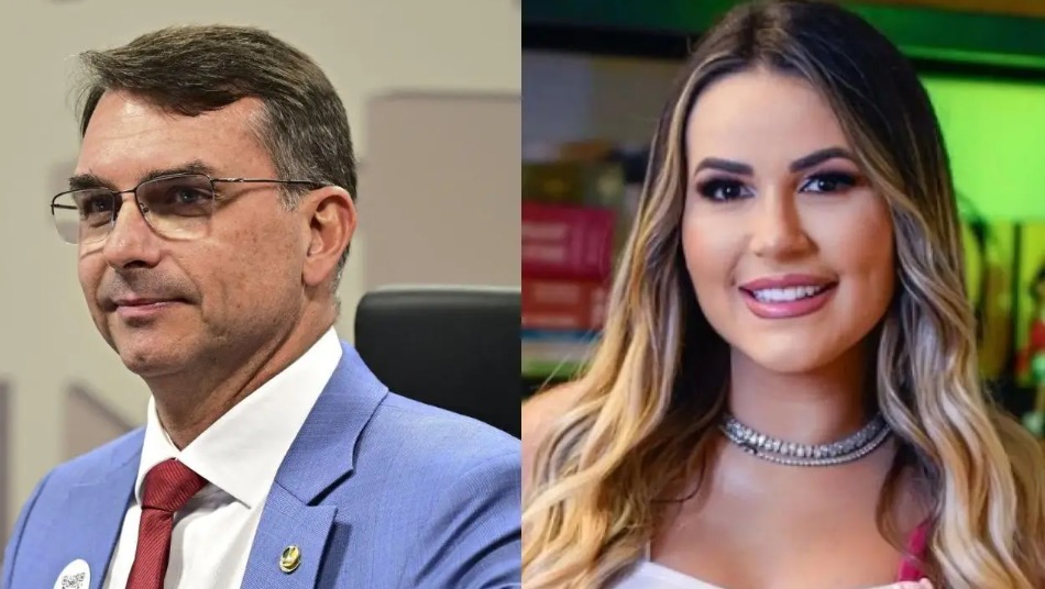 Flávio Bolsonaro e Deolane Bezerra (Fotos: Instagram/Reprodução)
