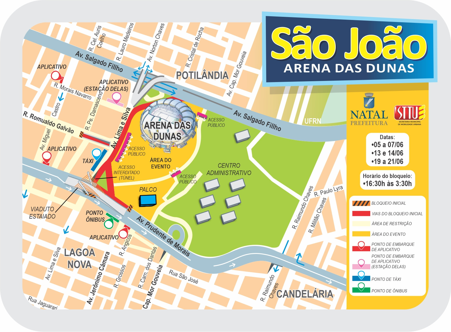 são João natal arena das dunas transito 