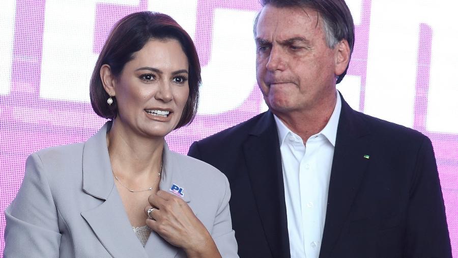 Jair Bolsonaro e Michelle Imagem: CARLA CARNIEL/REUTERS