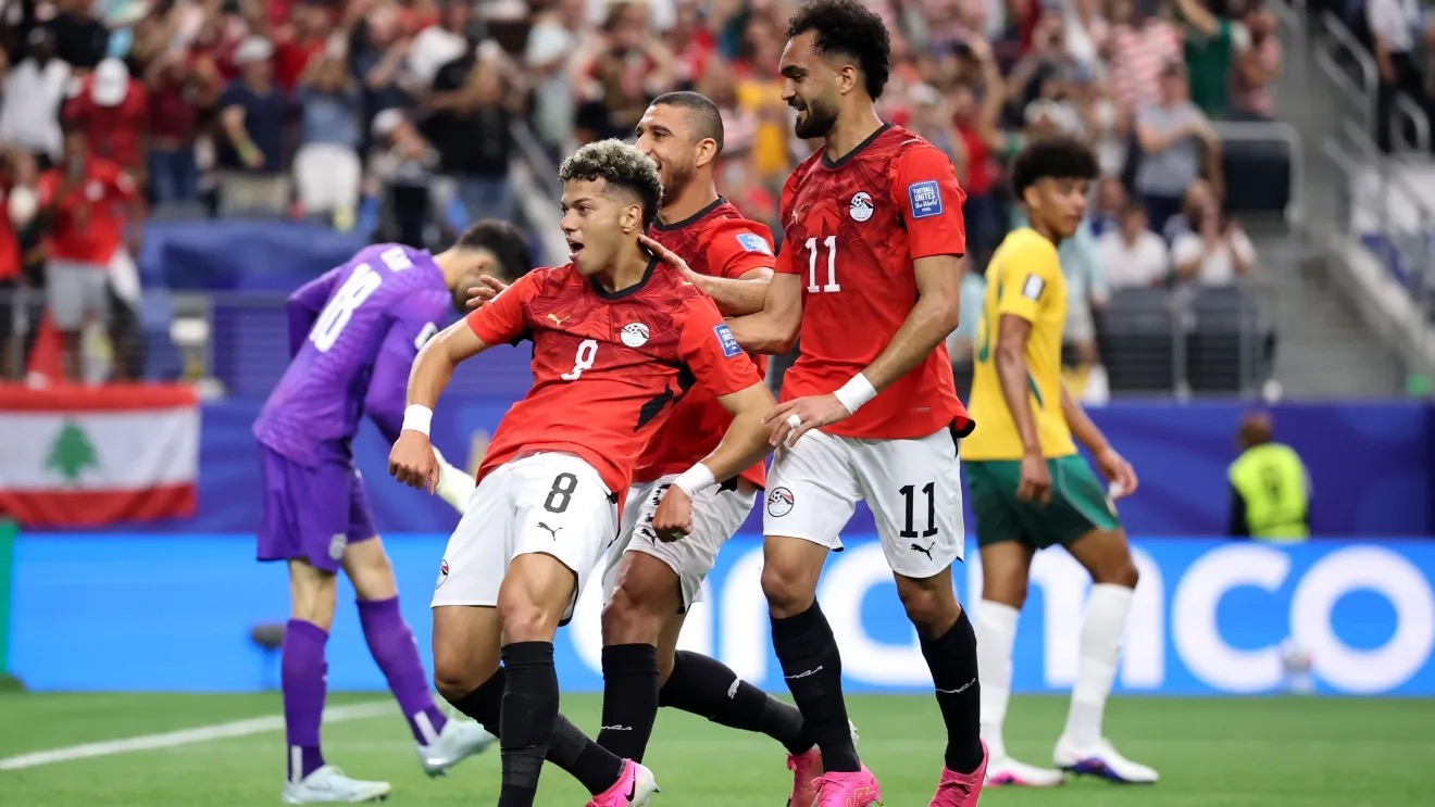 Ashour comemora gol contra a Austrália   •  Foto: Getty Images/ Divulgação Fifa