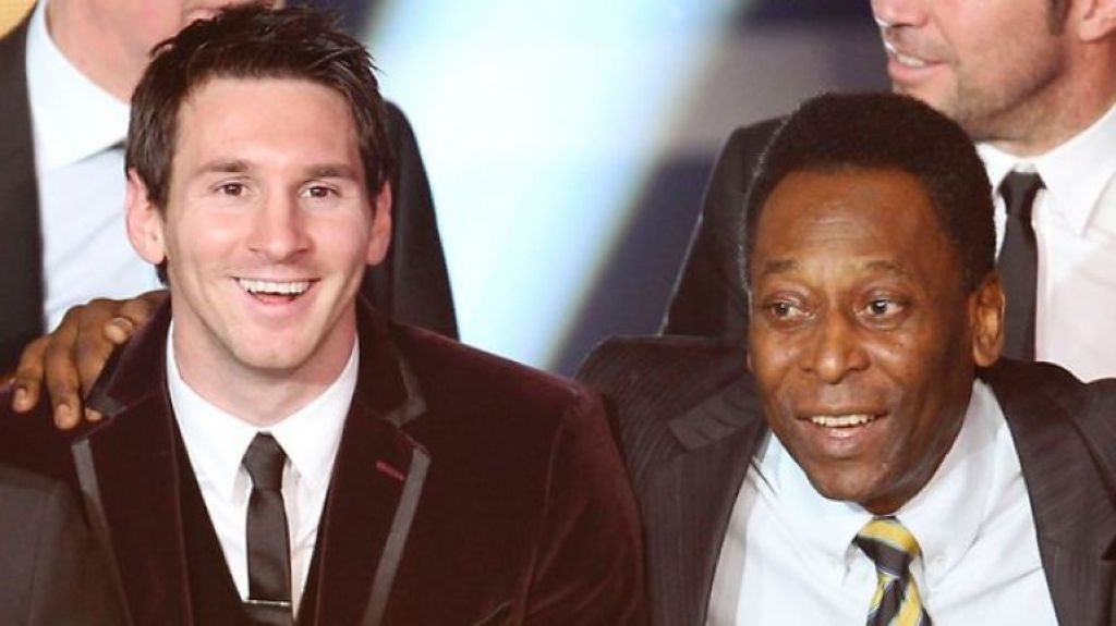 Messi e Pelé - Foto: AP