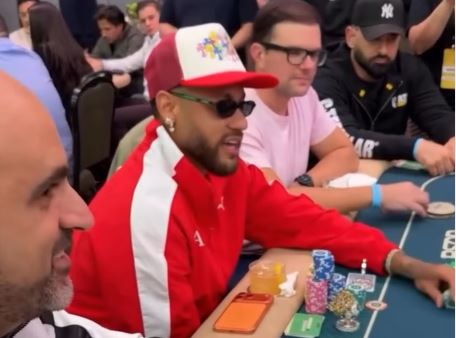Neymar jogando pôquer - Reprodução