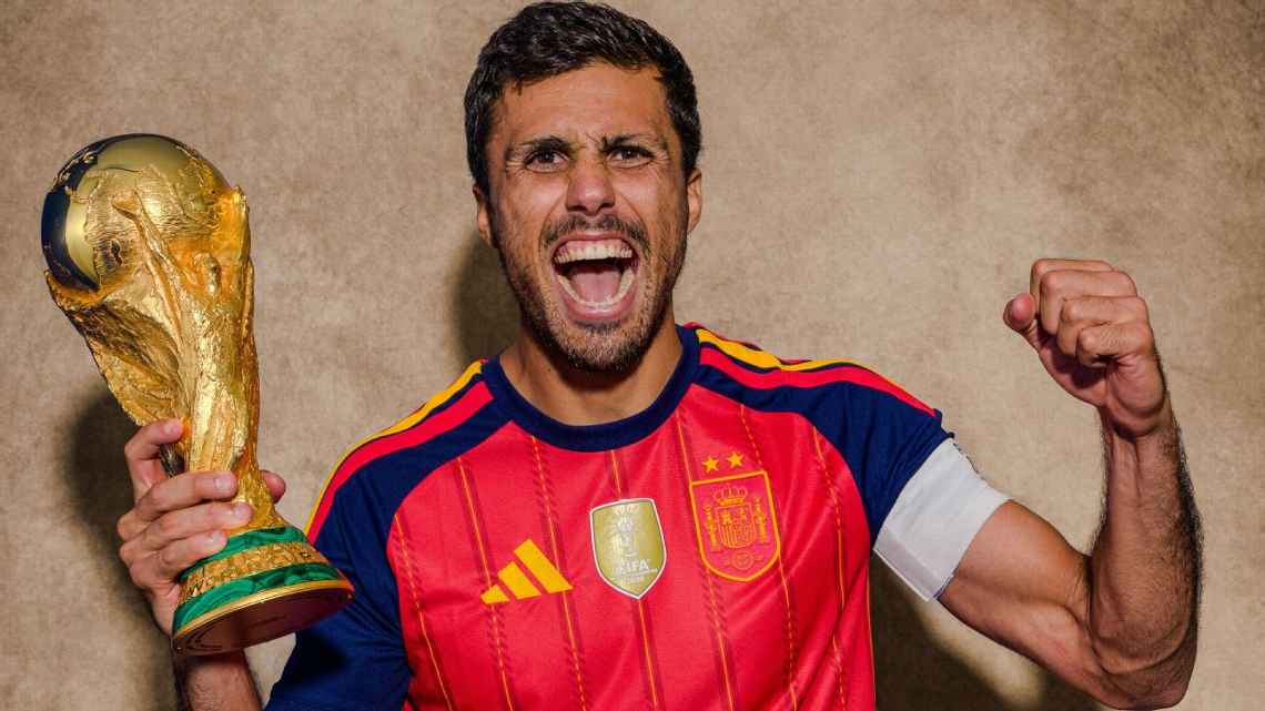 Rodri, meio-campista da Espanha Getty Images