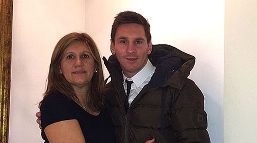 Messi e a mãe, Celia Maria Cuccittini — Foto: Reprodução/Instagram
