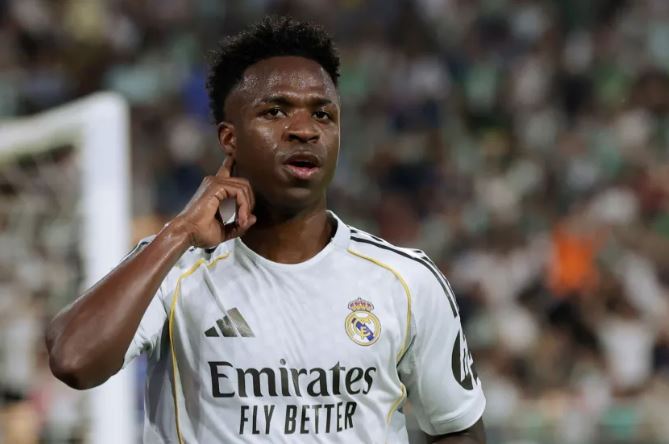 Vini Jr., atacante do Real Madrid - Eric Verhoeven/Soccrates/Getty Images