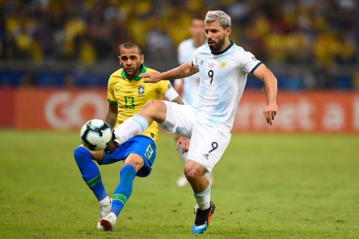 Sergio Aguero felt he was denied a clear penalty during Argentina's Copa America defeat to Brazil(Image: Getty Images)
