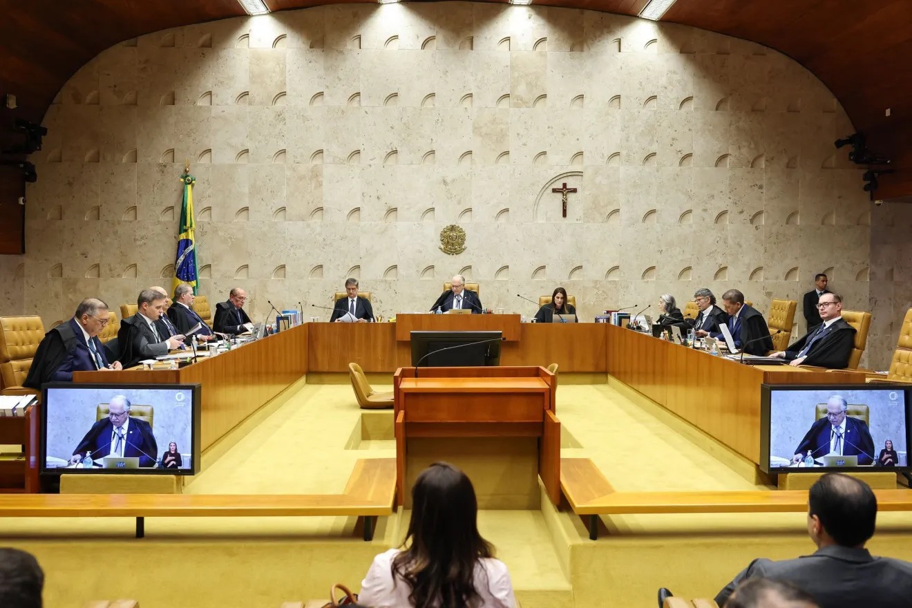 Plenário do STF reunido para sessão sobre caso Moraes   •  Rosinei Coutinho/STF