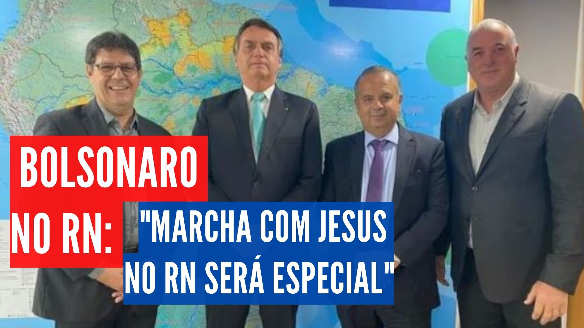 [VIDEO] Bolsonaro afirma que Marcha com Jesus no RN será "especial"; evento pode marcar futuro palanque 