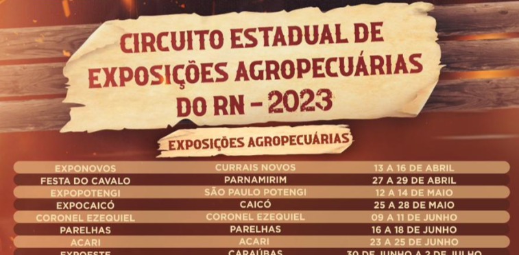 Governo do Estado define calendário de exposições agropecuárias para 2023