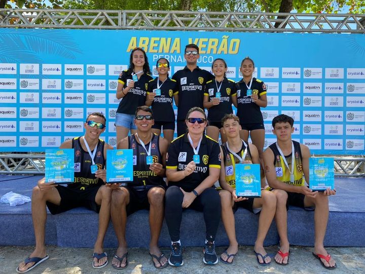 Vôlei de praia do Desportivo conquista dois ouros na Copa Nordeste