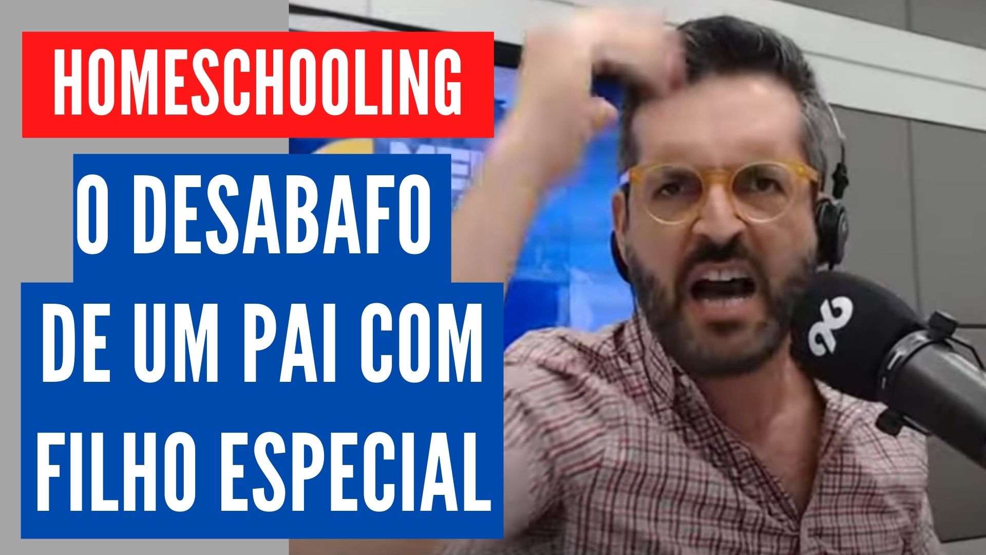 [VIDEO] Jornalista da 96 desabafa sobre homeschooling e a importância da matéria para quem tem filho especial