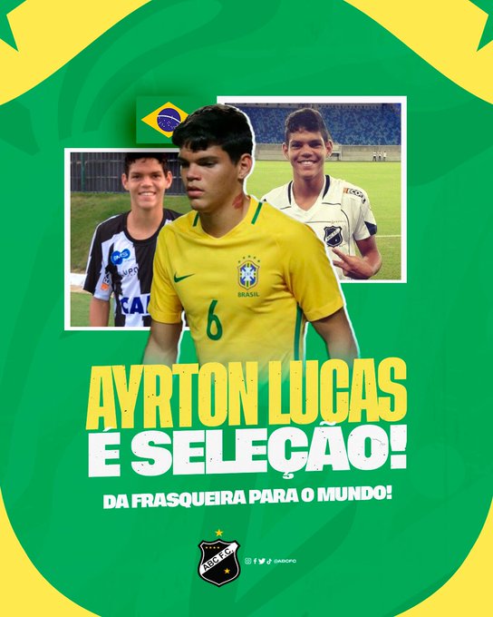 Curtinhas: Ayrton Lucas na seleção, Glorioso lidera, Potiguar salva futebol do RN e mais