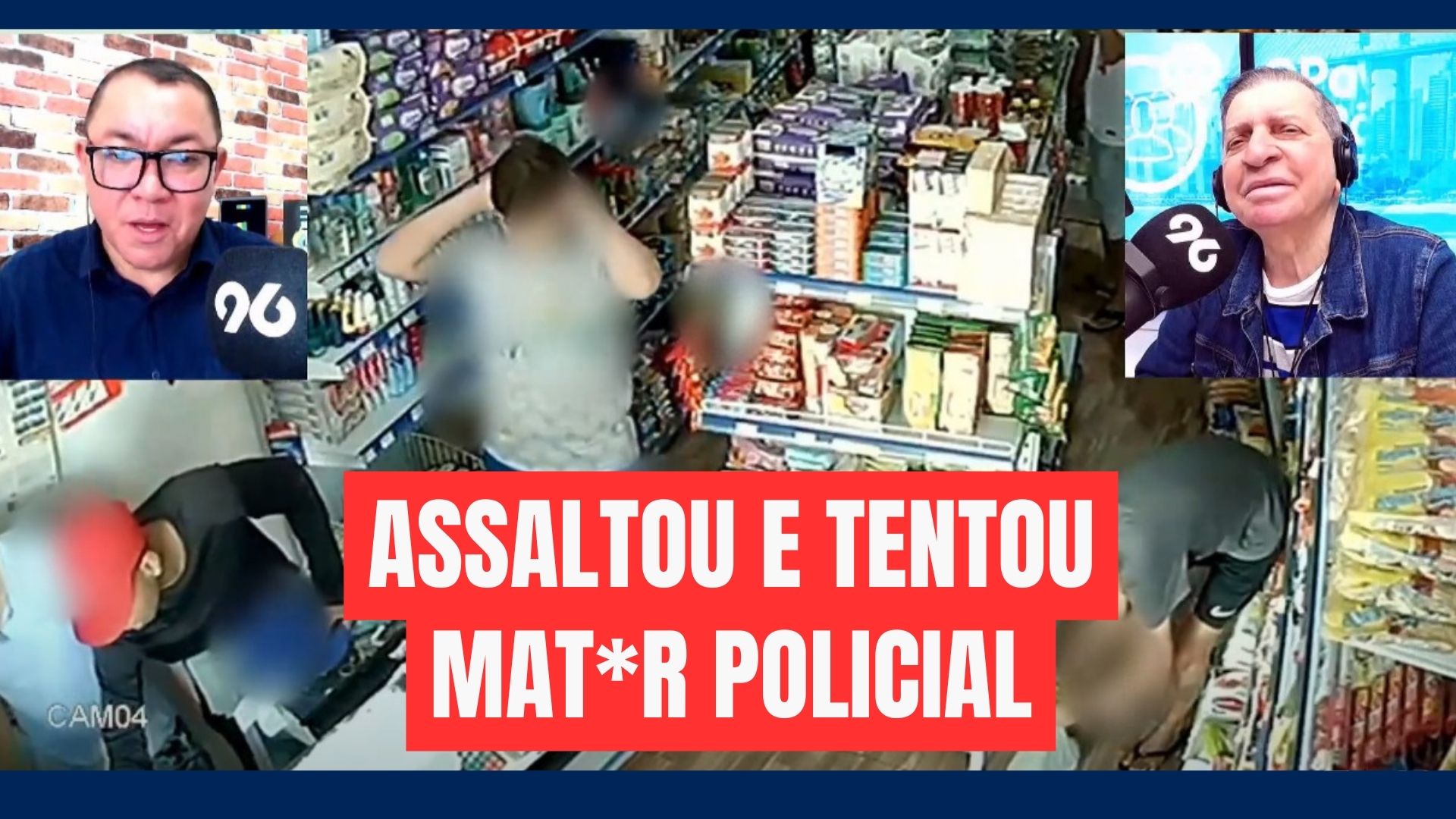 [VIDEO] Arrastão em mercadinho pode estar ligado a atentado contra PM