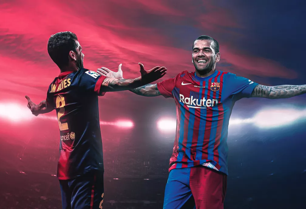 De volta: Dani Alves assina contrato com o Barcelona