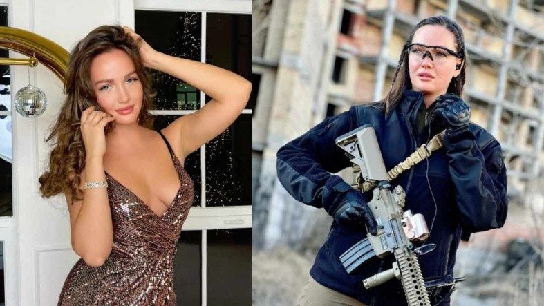 Ex-miss Ucrânia abre mão das passarelas e se junta à resistência civil armada contra a Rússia