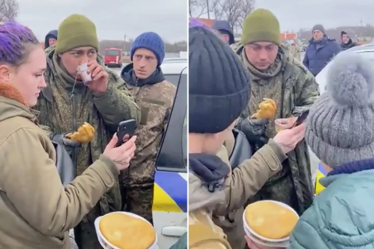 [VÍDEO] Soldado russo é capturado por ucranianos, ganha comida e chora ao ligar para a mãe